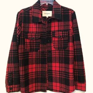 Thread & Supply Thick Buffalo Plaid Flannel Button Down Shirt